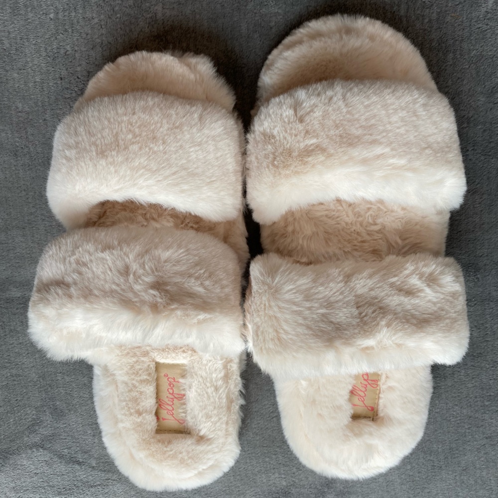 Jellypop Comfort Fit Slippers - Ivory